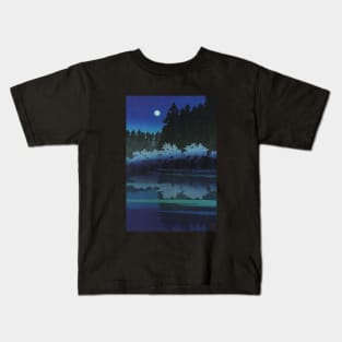 Spring Night at Inokashira Park by Kawase Hasui Kids T-Shirt